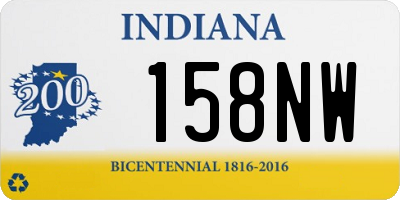 IN license plate 158NW