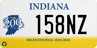 IN license plate 158NZ