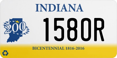 IN license plate 158OR