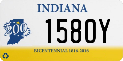 IN license plate 158OY