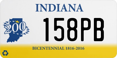 IN license plate 158PB