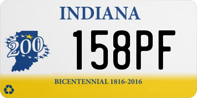 IN license plate 158PF