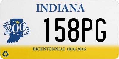 IN license plate 158PG