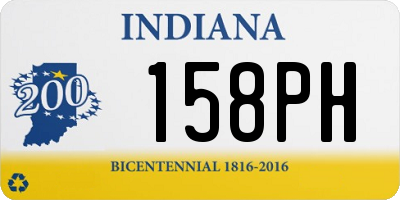 IN license plate 158PH