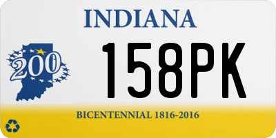 IN license plate 158PK