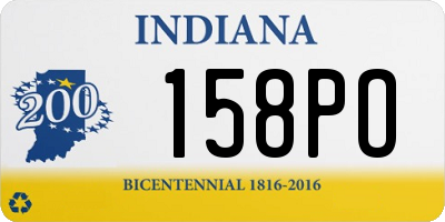 IN license plate 158PO