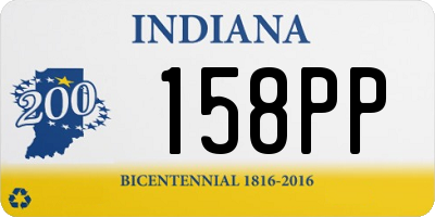 IN license plate 158PP