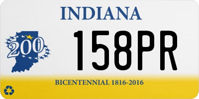 IN license plate 158PR