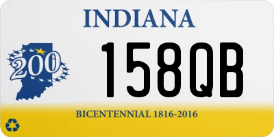 IN license plate 158QB