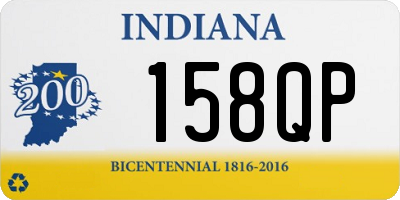 IN license plate 158QP