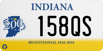 IN license plate 158QS