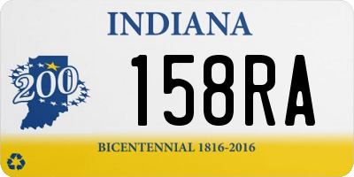 IN license plate 158RA