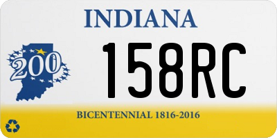 IN license plate 158RC