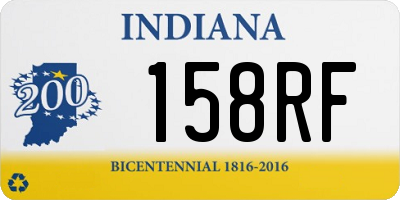 IN license plate 158RF