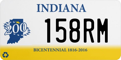 IN license plate 158RM