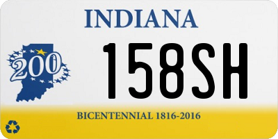 IN license plate 158SH