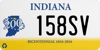 IN license plate 158SV