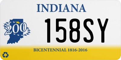 IN license plate 158SY