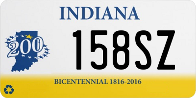 IN license plate 158SZ