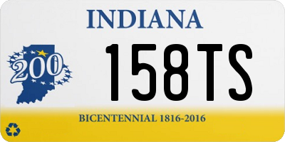 IN license plate 158TS