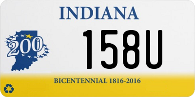 IN license plate 158U