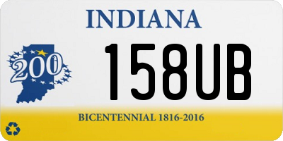 IN license plate 158UB