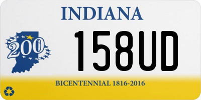 IN license plate 158UD