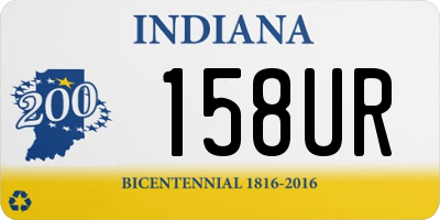 IN license plate 158UR