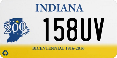 IN license plate 158UV