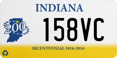 IN license plate 158VC