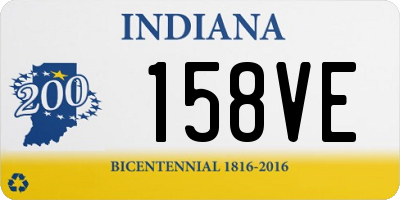 IN license plate 158VE