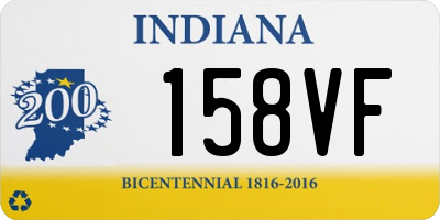 IN license plate 158VF