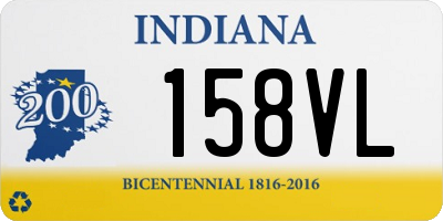 IN license plate 158VL