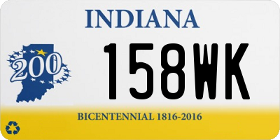 IN license plate 158WK