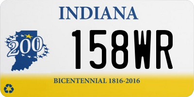 IN license plate 158WR