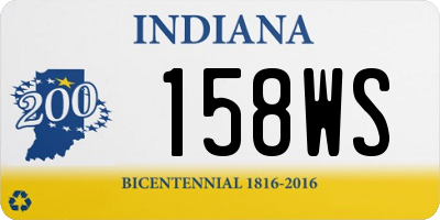 IN license plate 158WS