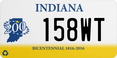 IN license plate 158WT