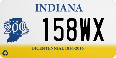 IN license plate 158WX