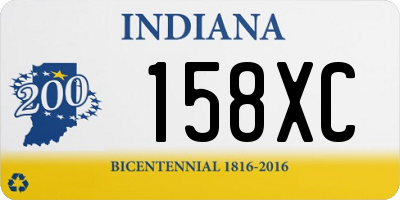 IN license plate 158XC