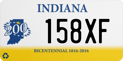 IN license plate 158XF