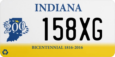 IN license plate 158XG