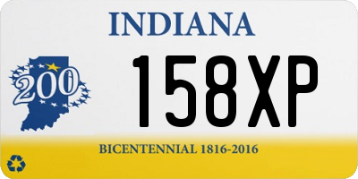 IN license plate 158XP