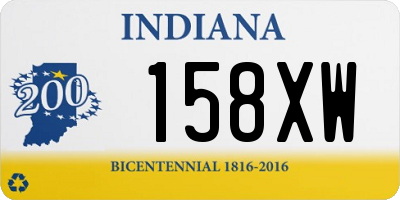 IN license plate 158XW