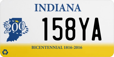 IN license plate 158YA