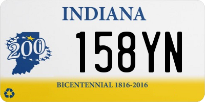IN license plate 158YN