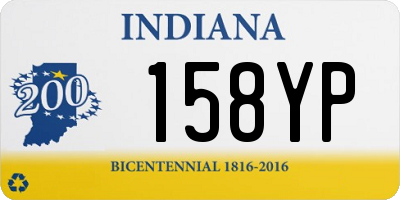 IN license plate 158YP