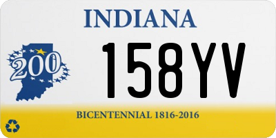 IN license plate 158YV