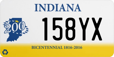 IN license plate 158YX