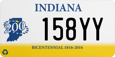 IN license plate 158YY