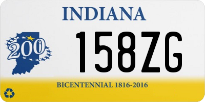 IN license plate 158ZG